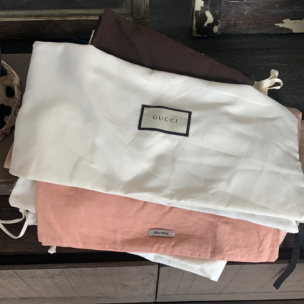 Designer dust bags